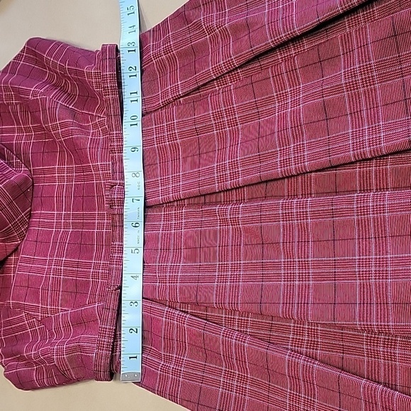 GO International Size 5 Tiny Cap Sleeve, Belted, Cowl Neck, Plaid Dress, EUC - Picture 10 of 15